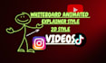 do whiteboard paint explainer style videos with stickman