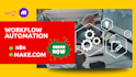 build automation workflows with n8n and make com