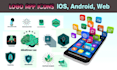 design a custom app icon logo for ios, android, and web apps