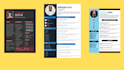 design professional modern CV resume editable eye catching