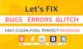 fix repair or redesign your responsive HTML CSS website