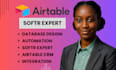 setup airtable database, airtable crm, airtable automation, softr webapp expert