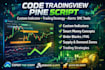 code tradingview pine script, custom indicator, trading strategy, alert, smc