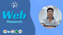 do professional web research and data collection