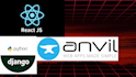 develop scalable full stack web apps using anvil django, python, react js