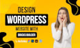 design a fast wordpress website with bricks builder, SEO ready