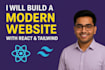 create a modern responsive business website using react and tailwind CSS