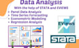 do econometric analysis using stata, spss, r studio, eviews, and or python