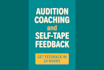 give professional feedback on your self tape audition