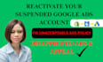 fix google ads suspension unacceptable business practice circumventing policy