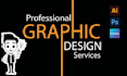 do any graphic design task in adobe illustrator and adobe photoshop