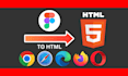 convert figma to HTML CSS js responsive SEO optimized code