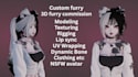 vrchat furry avatar full body tracking oc furry nsfw avatar fursona 3d vrc model