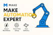 setup make com automation scenario expert,make come ai agent,made com automation