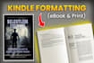 do book formatting, kindle ebook, and paperback formatting for amazon