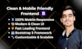 create a clean and mobile friendly frontend using bootstrap
