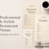 design a professional menu in canva