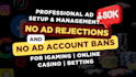 set up and manage your igaming facebook and google ad