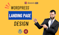 design a high converting wordpress landing page, squeeze page or promo page