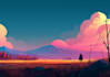 create stunning flat landscape illustrations