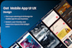 design modern mobile app UI UX in figma