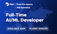 provide a full time ai and ml developer