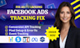 fix facebook pixel errors, setup tracking for systemeio gohighlevel clickfunnnel