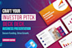 design modern canva presentation design business pitch deck design