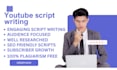 write creative youtube script writing, audience focused video script