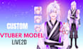 draw  rig live 2d vtuber model live 2d vtuber model vtuber