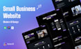 design a modern small business website interface in figma