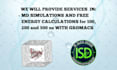do MD simulations and free energy calculations