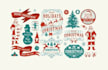 make awesome christmas and new year logo