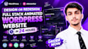 design or redesign full stack animated wordpress website in 24 hours