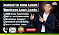 provide exclusive mca leads, business loan leads