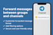create a telegram bot to forward messages to your channel