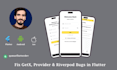 handle error in flutter state management in getx, provider, riverpod