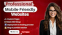 build business website design and website development as full stack developer
