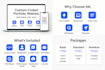 build a custom coded portfolio website in HTML CSS js PHP or python