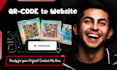 design qr code scanner for clickfunnels sales funnel booking qrcode landing page