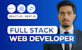 develop custom next js or react js business application as full stack developer