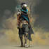 sci fi character illustration or sci fi character