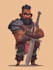 draw 2d game character illustration