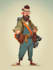 draw 2d game character illustration