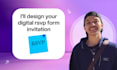create digital birthday anniversary invitation with rsvp