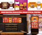 design editable digital menu, restaurant menu, animated tv screen, trifold menu