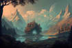 make stunning fantasy landscapes, fast