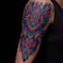 create sleeve tattoo design in geometric style