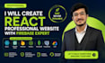 create  react professional website with firebase expert