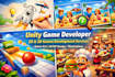 create a unity 2d or unity 3d game as a professional unity developer